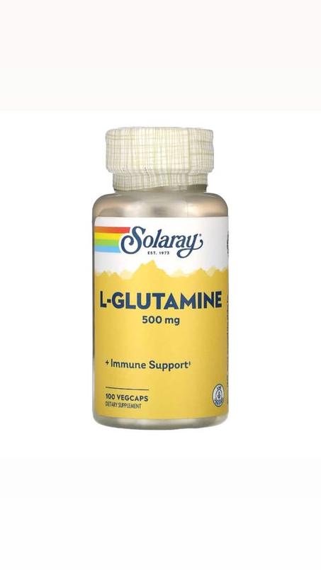 SOLARAY L Glutamine  500 mg 100 Capsules