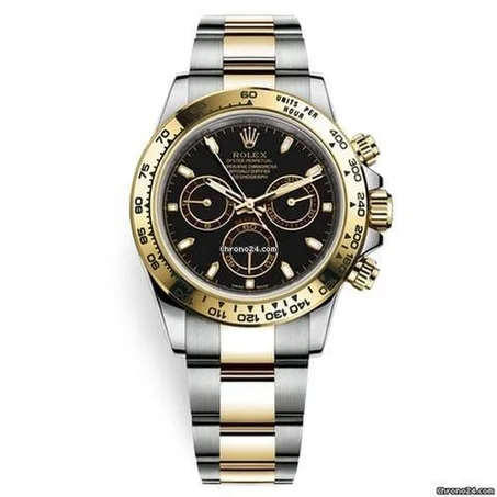 Rolex Daytona Two Tone Black Dial Oyster