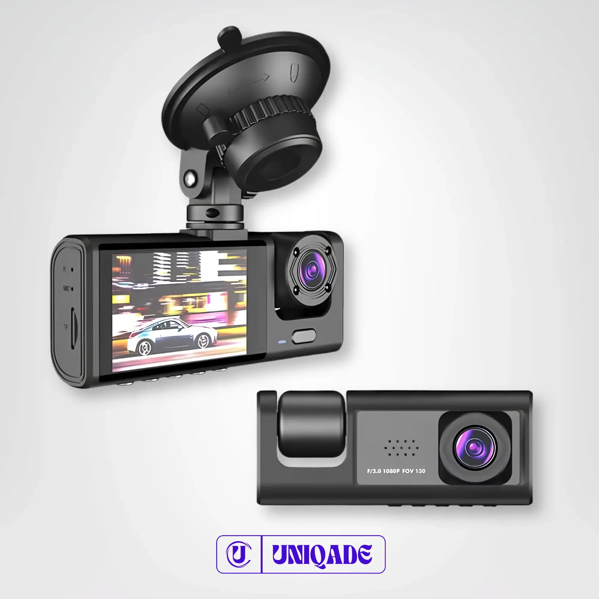 كاميرا السيارة الذكية 3 عدسات – Dashcam Full HD 1080P