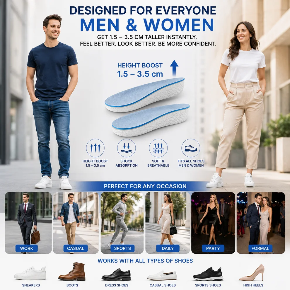 نعال زيادة الطول - Height Boost Insoles