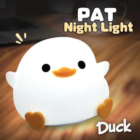 USB Rechargeable Silicone Duckling Night Light – Cute & Atmospheric Eye Protection Lamp
