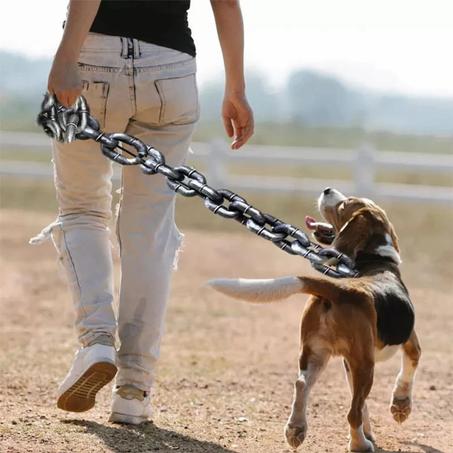 Oversized Fake Traction Chain Dog Leash