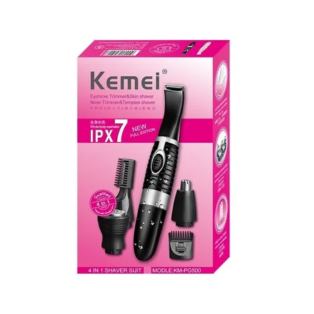 ماكينة حلاقة كهربائية 4 في 1 من KEMEI – KM-858 للجميع