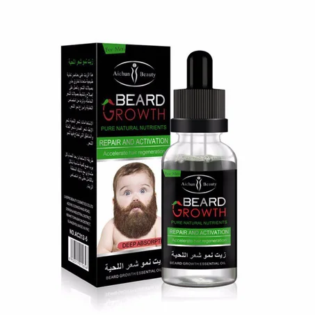 زيت نمو اللحية الطبيعي – Beard Growth Essential Oil