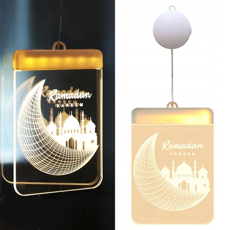 زينة معلّقة «رمضان مبارك» بإضاءة LED