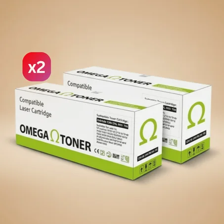 Pack de 2 Toners Compatibles Omega (CF285 - 236 - 278 - 435 - 725 - 712)