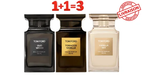 Pack TOM FORD Tobacco vanille + Oud wood et Vanilla sex