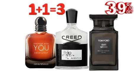 Pack Stronger With You Absolutely, Creed aventus , avec Tom ford oud wood offert.