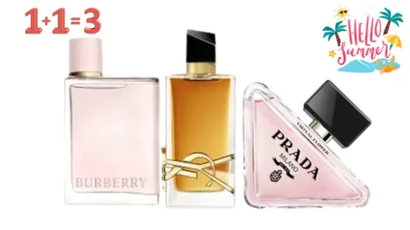 Pack Exclusive D'été : Prada paradoxe virtuel flower + Burberry her edp et Libre eau de parfum intense gratuite