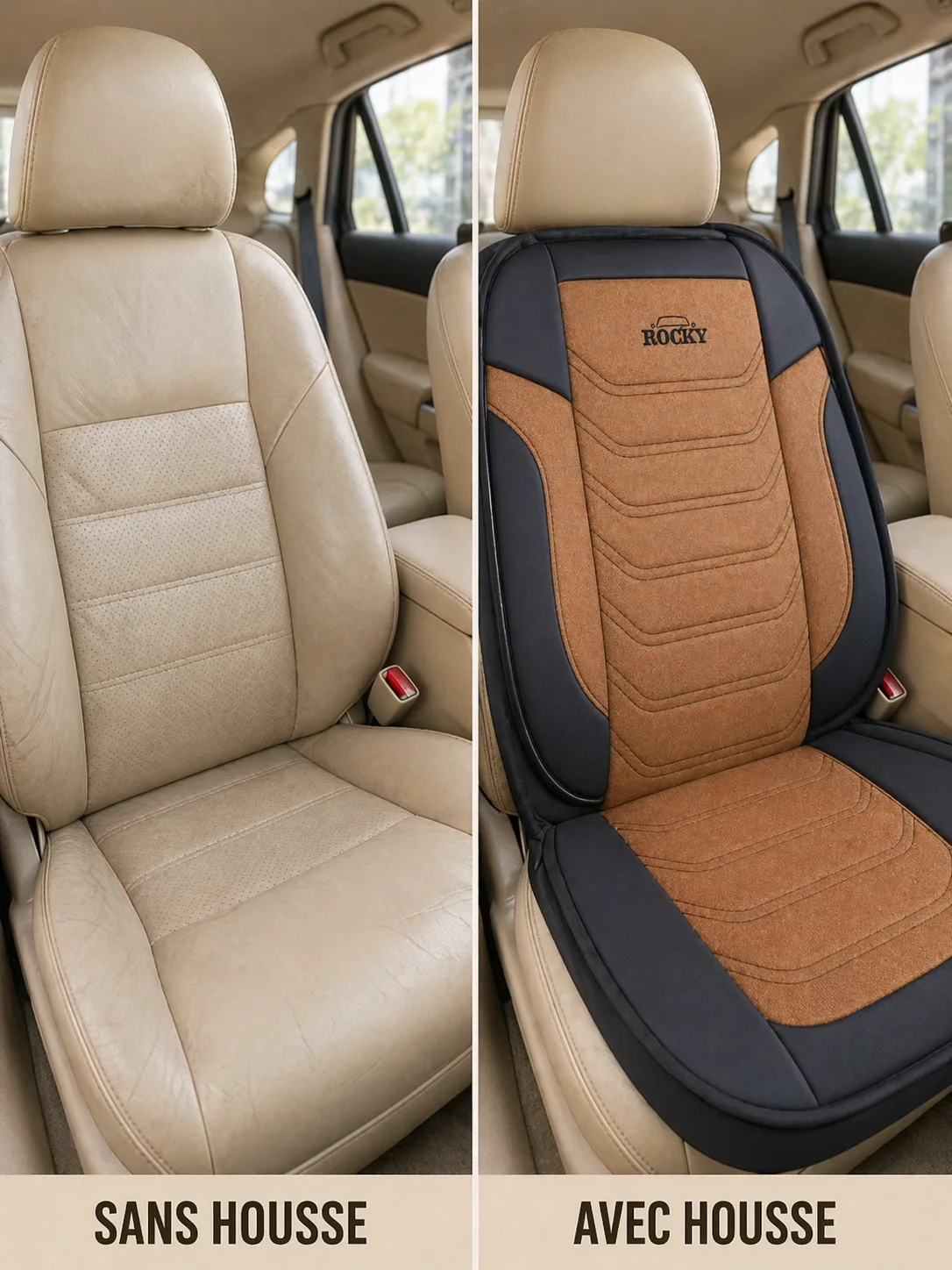 Housse tissu voiture Roky