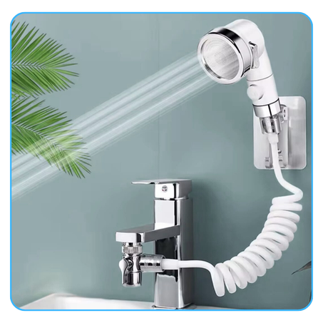 رشاش حمام للصنبور متعدد الإستعمالات