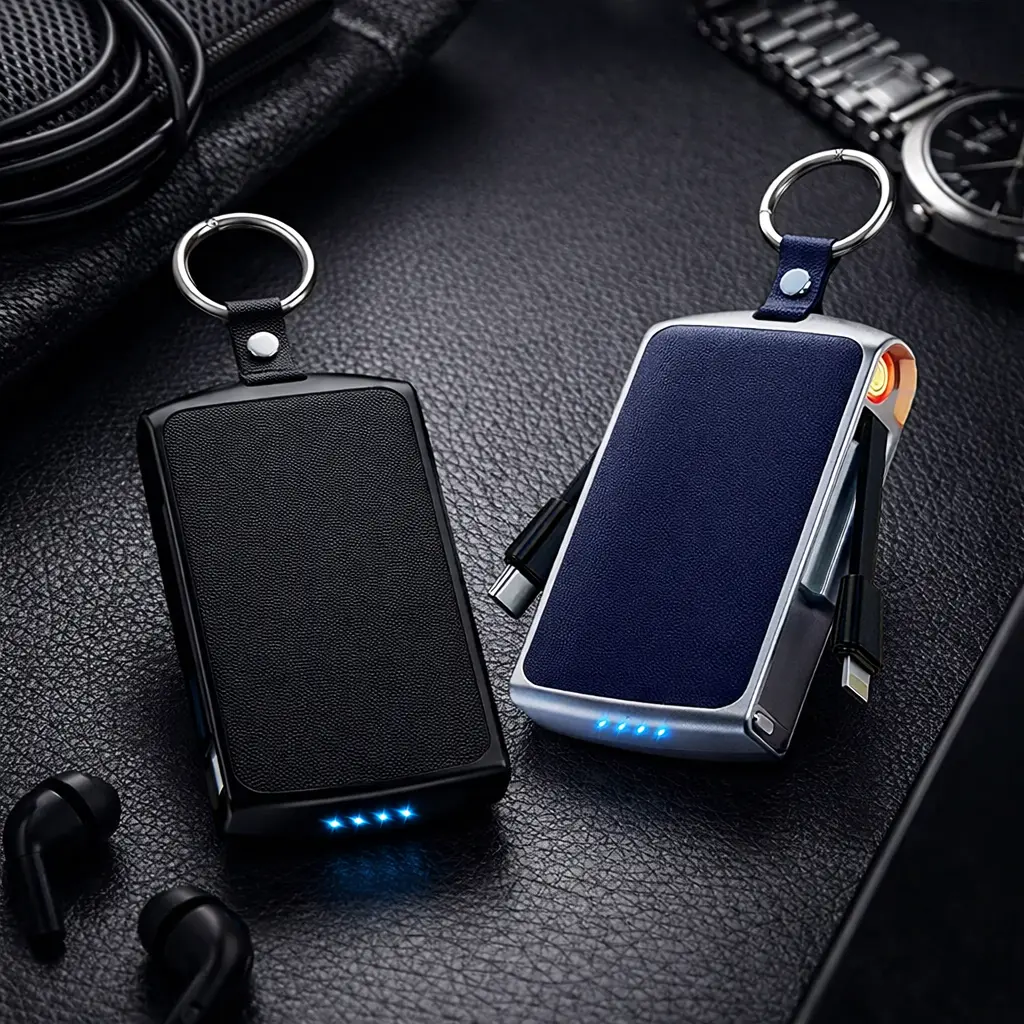 باور بانك مع ولاعة مدمجة بتصميم ذكي