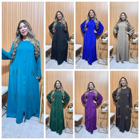 عباية منبتة بالعقيق بتشكيلة ألوان مختلفة