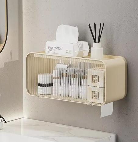 صندوق تخزين للحمام مثبت على الحائط