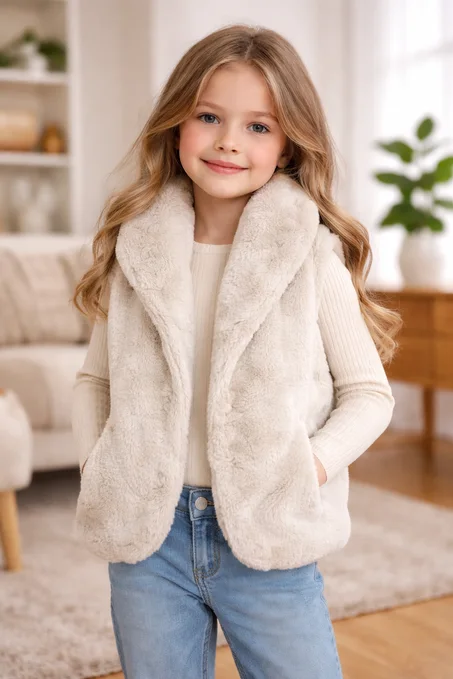 GILET EN FOURRURE POUR ENFANT