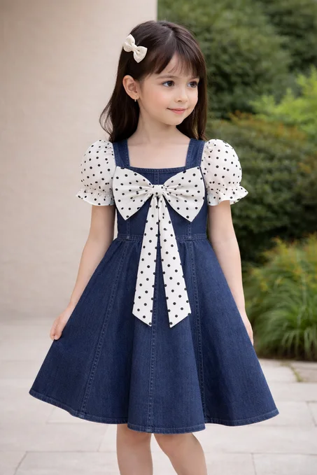 ROBE JEAN POLKADOTS