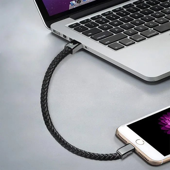 Bracelet Câble Charge Rapide iPhone - Résistant
