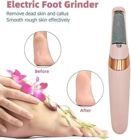 FLAWLESS broyeur de pieds électrique automatique callosités des pieds frottant pédicure dissolvant de callosités de peau morte pour Machine de beauté des pieds