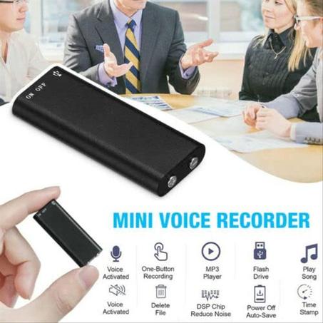 🎤 Mini Enregistreur Vocal Numérique 8 Go – Haute Qualité & Discret