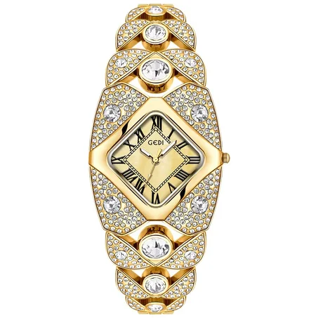 Montre Bijou Femme Dorée Éclat Cristal – Élégance & Raffinement