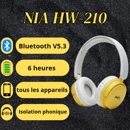 سماعات الرأس اللاسلكية NIA WH-210