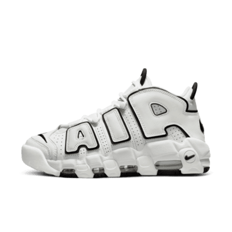 "Nike Air More Uptempo White Black"