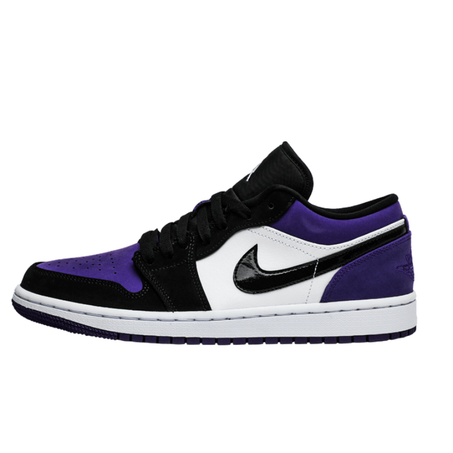 "Air Jordan 1 Low Court Purple White"