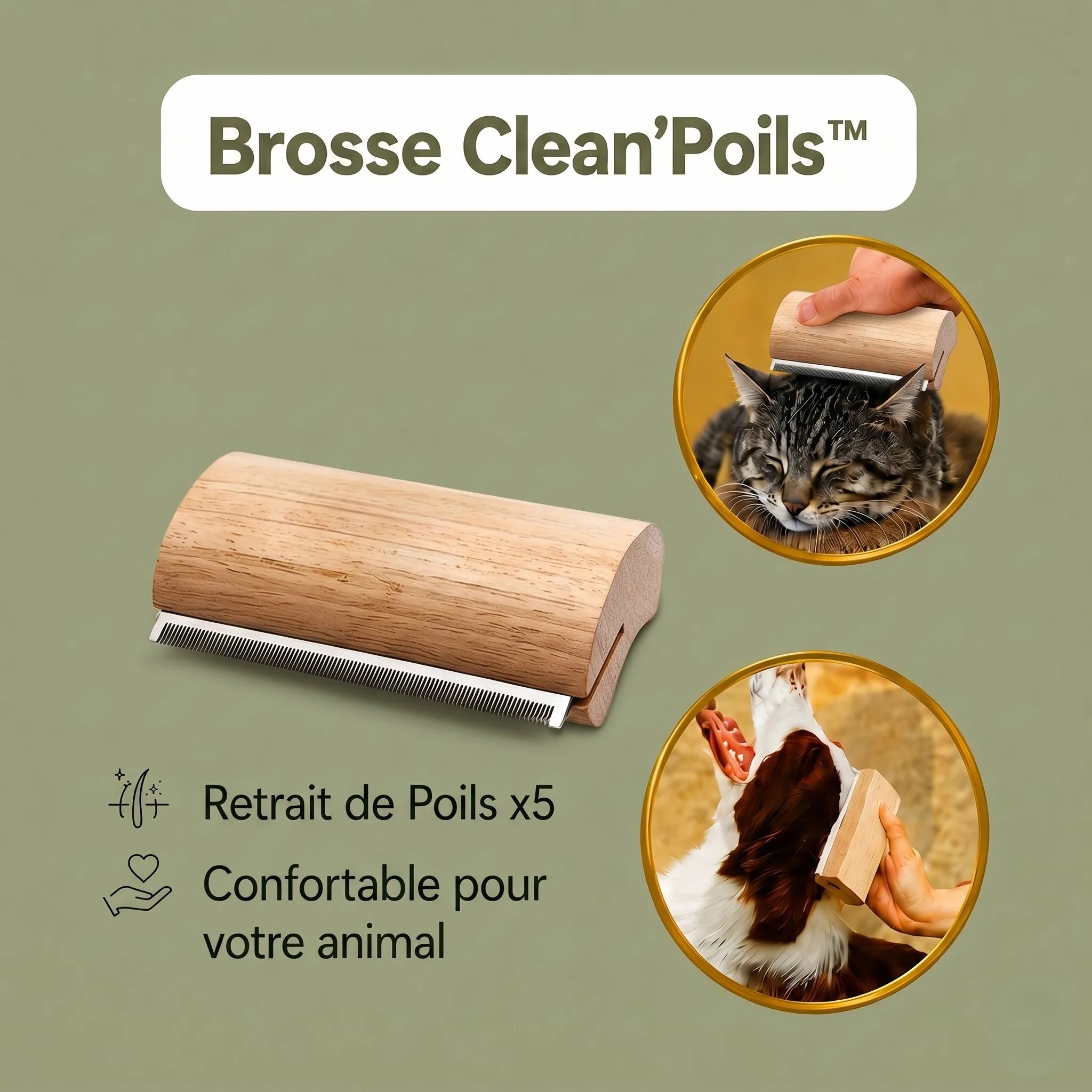 Brosse Clean'Poils™