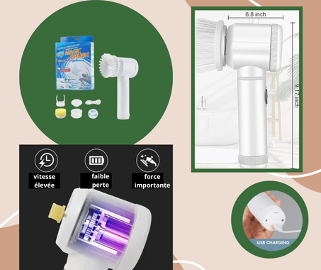 مسدس التنظيف الكهربائي اللاسلكي