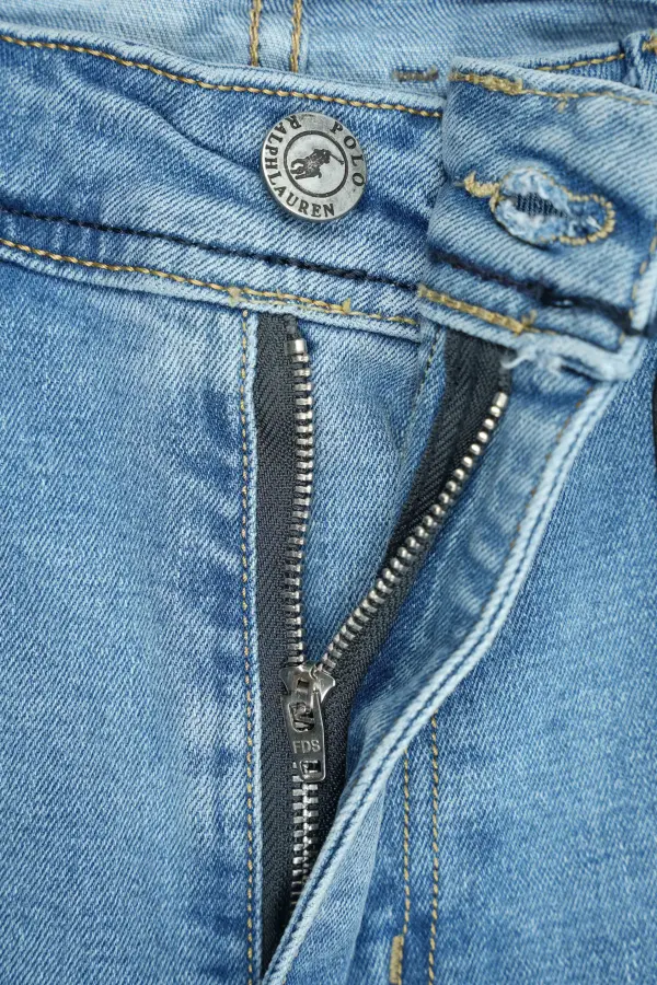 Jean Polo Bleu Clair 100% Coton Coupe Normal Ref-PO55SF31V