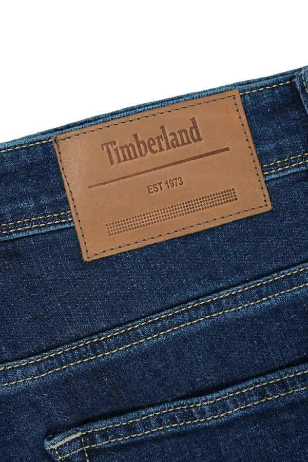 Jean Timberland Bleu foncé 100% Coton Coupe Normal Ref-TB6G551