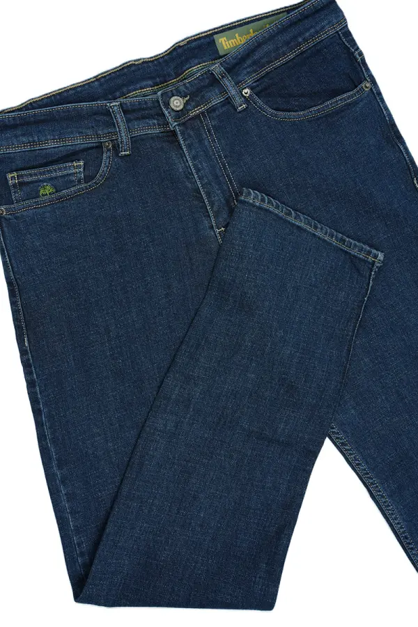 Jean Timberland Bleu foncé 100% Coton Coupe Normal Ref-TB6G551