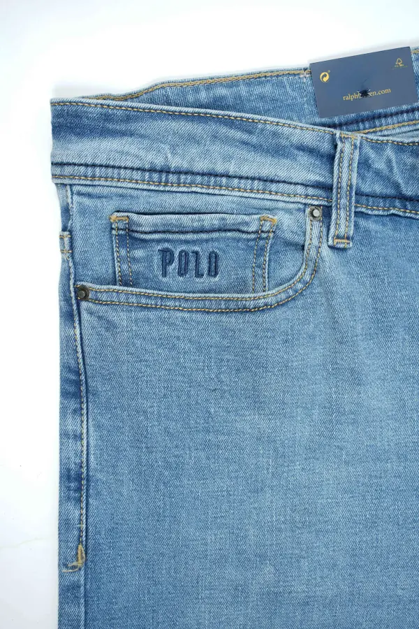 Jean Polo Bleu Clair 100% Coton Coupe Normal Ref-PO55SF31V