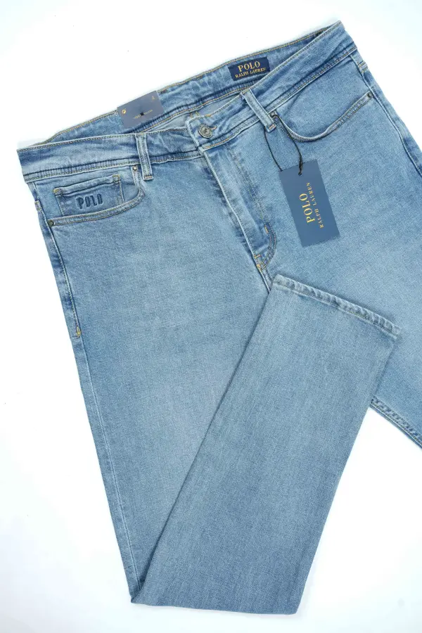 Jean Polo Bleu Clair 100% Coton Coupe Normal Ref-PO55SF31V