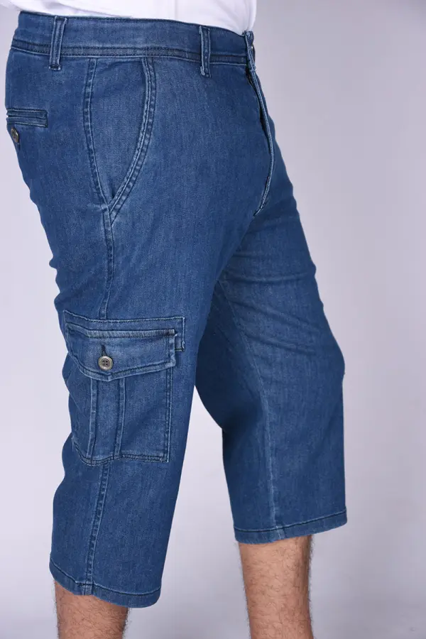 Pantacourt Massimo En Jeans Léger Ref-PA63280 ( Bleu )