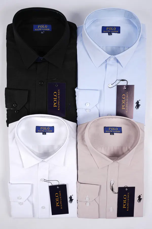 Pack Prestige – 4 Chemises Ralph Lauren Chambray ref-RL466