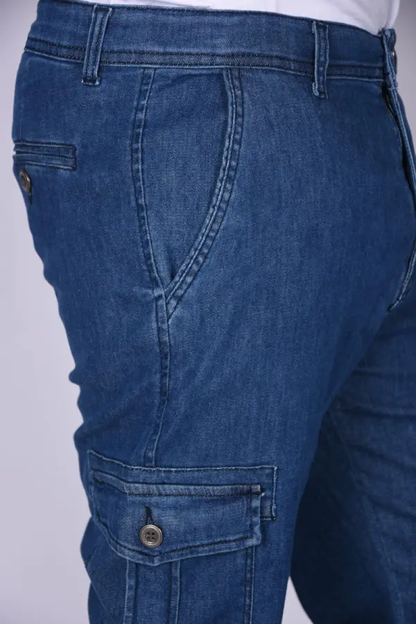 Pantacourt Massimo En Jeans Léger Ref-PA63280 ( Bleu )