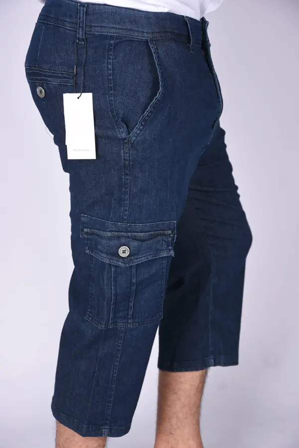 Pantacourt Massimo En Jeans Léger Ref-PA63280 ( Bleu Nuit )