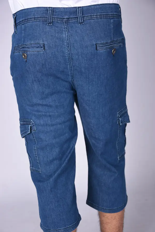 Pantacourt Massimo En Jeans Léger Ref-PA63280 ( Bleu )