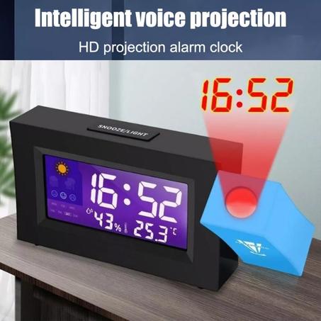 réveil numérique avec projection