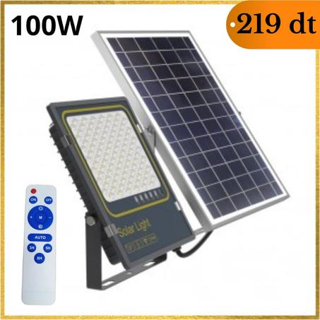 PROJECTEUR SOLAIRE À LED POUR L'EXTÉRIEUR BEE (100W)