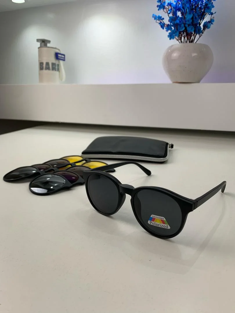 Lunette 6 En 1 2231A Optique / Soleil / Nuit - نظارات شمسية مغناطيسية