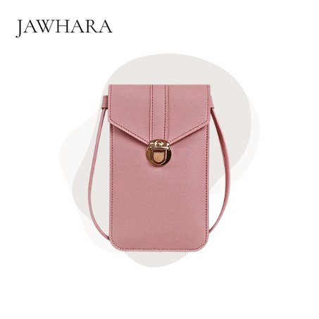 حقيبة الهاتف النقال بواجهة شفافة