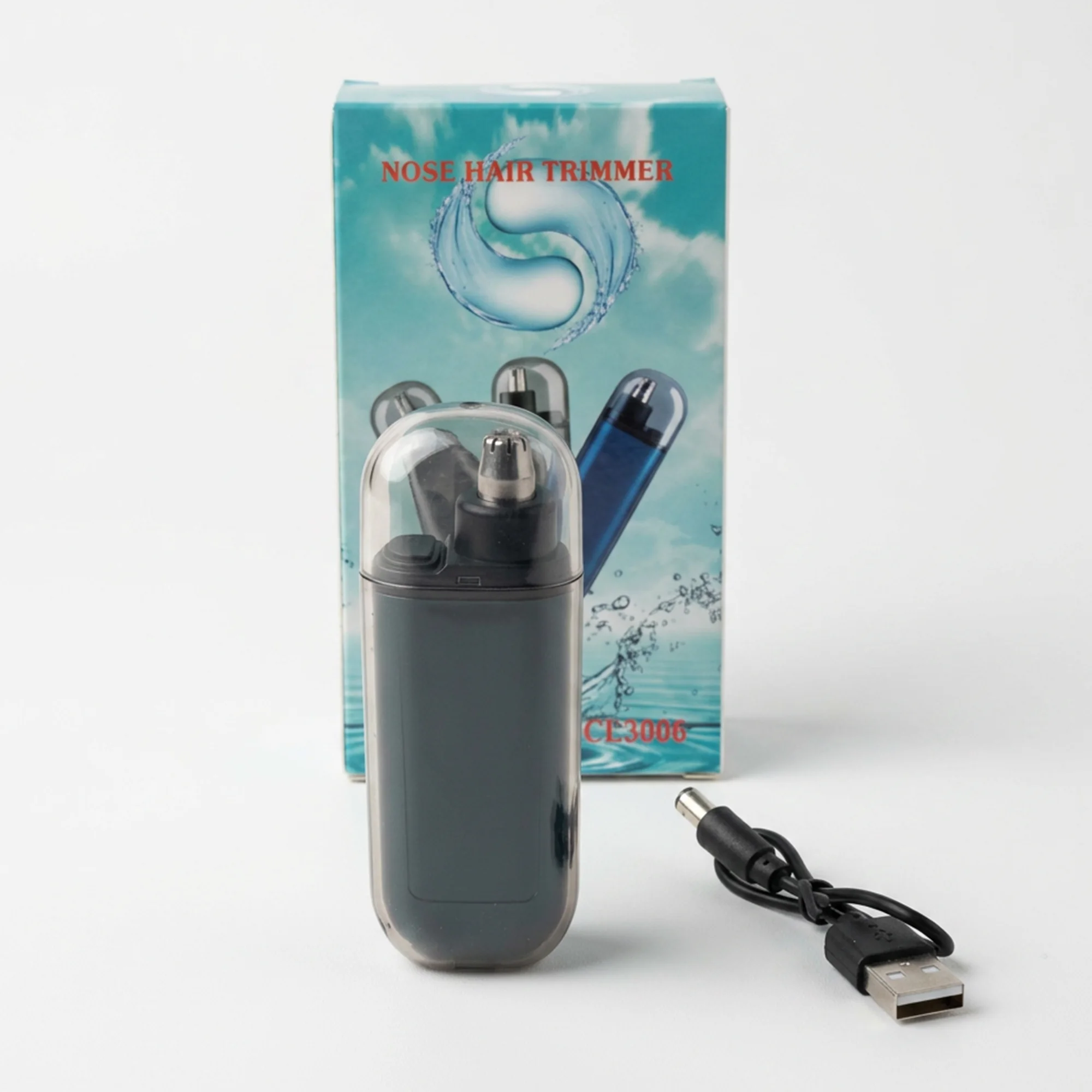 ماكينة تشذيب شعر الأنف الكهربائية، صغيرة الحجم, محمولة، مناسبة للرجال والنساء، شحن USB، استخدام لاسلكي