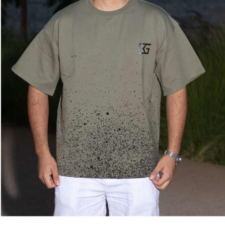 T-SHIRT OVERSIZED DARK OLIVE GREEN