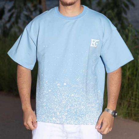 T-SHIRT OVERSIZED SKY BLEU