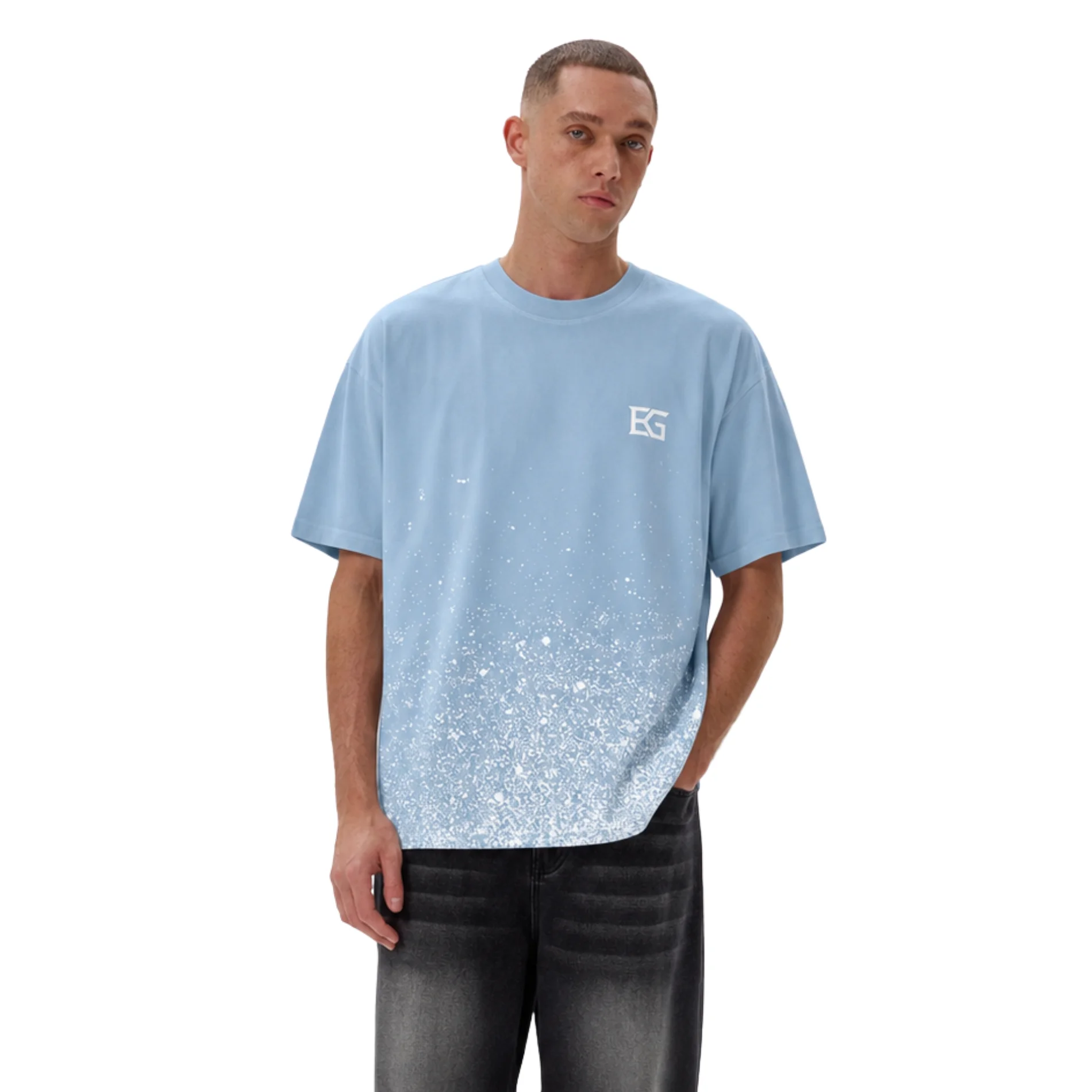 T-SHIRT OVERSIZED SKY BLEU