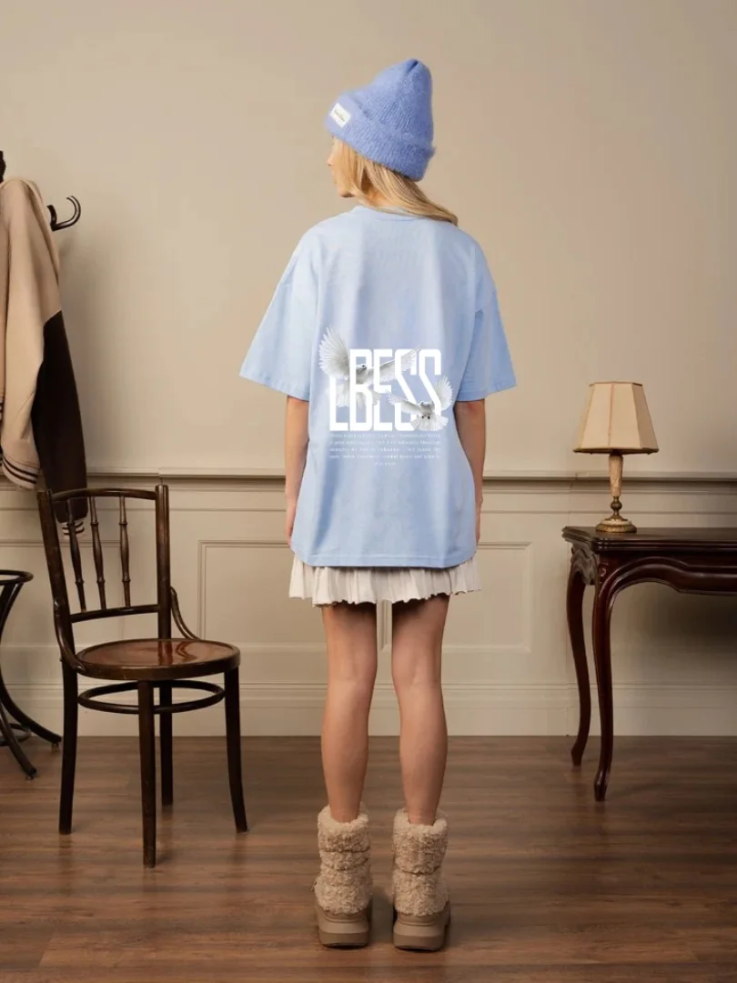 The blue Lbess9edek t-shirt