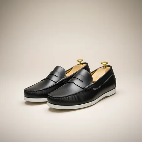 Mocassins décontractés pour hommes Noire
