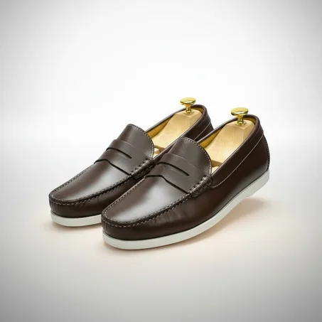 Mocassins décontractés pour hommes Marron